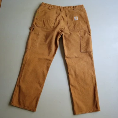 Carhartt Double Knee Carpenter Pants 35x30 Measure 33 X 28 Work Hunting Relaxed - Image 1 of 4