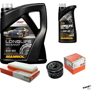 MAHLE Inspektionspaket 6L MANNOL 5W-30 Longlife für Smart Fortwo Cabrio 1.0