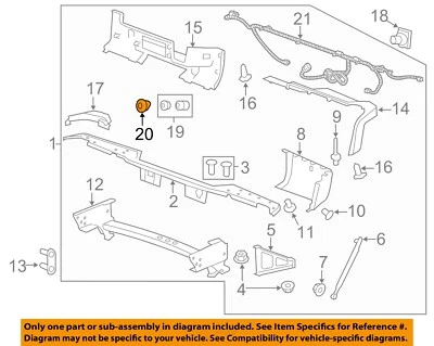 GM OEM 07-14 Sierra 1500 Rear Bumper Bumper Components-Harness 10363788 - Image 1 of 2