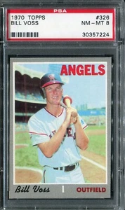 1970 Topps #326 Bill Voss PSA 8 NM-MT - Picture 1 of 2