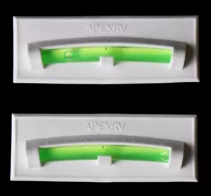 APEX RV Graduated Bubble Level Stick On Level,for Camper, Trailer, White 2 Pack - Bild 1 von 3