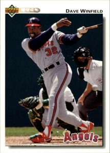 Dave Winfield 1992 Upper Deck MLB #222 Baseball Card California Angels - Picture 1 of 2