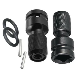 2X Socket Adapter Drill Hex Shank Chuck Change Impact Driver Tool 1/2" To 1/4" - Picture 1 of 16