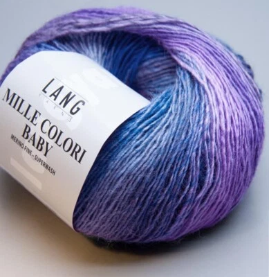 Lang Yarns Mille Colori Baby 88 - LL 190m / 50g - Nadelstärke 3 -