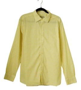 Vineyard Vines Hemd Herren Large OTG Performance Brrr gelb kariert Knopfleiste - Bild 1 von 8
