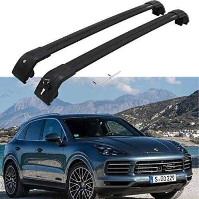 Barras transversales bloqueables para portaequipajes de techo para Porsche Cayenne 2011-2017 Foto 1 de 4