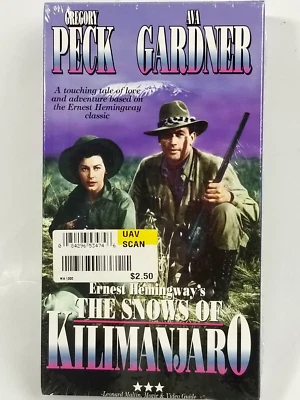 Ernest Hemingway's The Snows Of Kilimanjaro 4004 VHS - Purple Boxed - Image 1 of 4