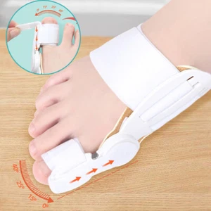 Hallux Valgus Schmerzlinderung Unterstützung Big Toe Ballen Glätter Schiene Korrektor// - Bild 1 von 16