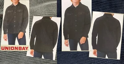 UNIONBAY Hombre Manga Larga Abotonada Pana Camisa Chaqueta Foto 1 de 4