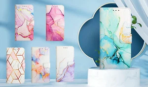 Painted Marble Leather Card Wallet Cover Case For Xiaomi Note 11 10 9 Pro 9S 10S - Picture 1 of 17