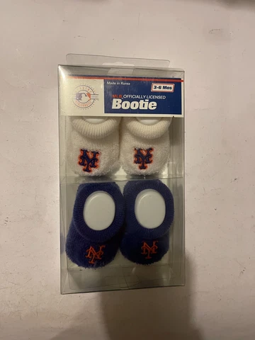 NEW YORK METS BOOTIE BOOTIES BABY INFANTS SHOES STITCH MLB BASEBALL NEW NWT Cover