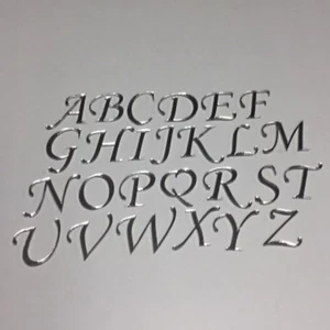Spiegel Buchstaben 4 oder 8 cm hoch Auswahl A-Z Deko Schrift Alphabet Wunschtext - Bild 1 von 29
