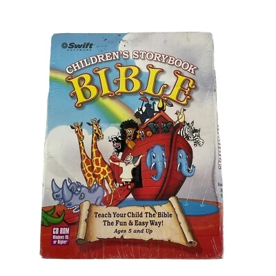 RARE - CHILDREN'S STORY BOOK BIBLE CD ROM COSMI 2000 SWIFT JEWEL SJ051501G USA - Image 1 of 3