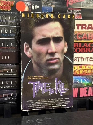 Time To Kill 1989 VHS Cult Drama Action Ace Video Nicolas Cage Edde - Image 1 of 4