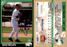 Zach Phillips Signed 2007 Grandstand Clinton LumberKings #NNO Card Auto