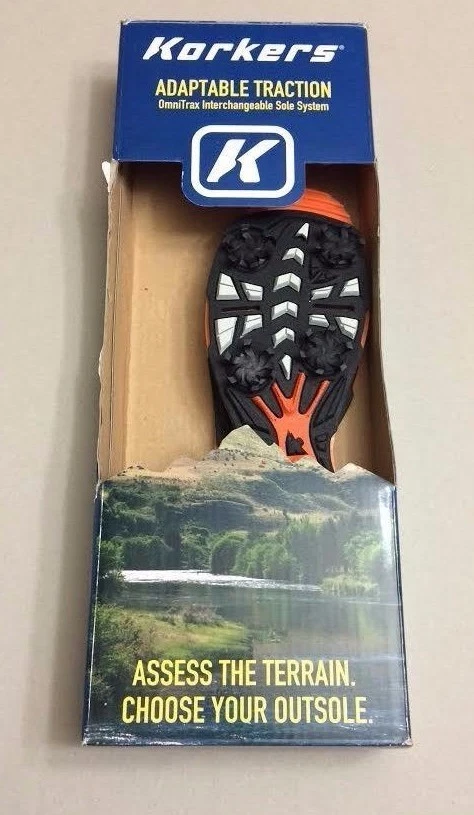 Адаптируемая система сцепления сменная подошва Korkers мужская размер 9 и женская 11  - Изображение 1 из 2