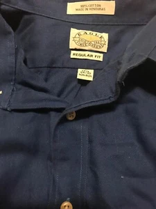 eagle dress shirt Blue 17 And 1/2 34/35 - Picture 1 of 6