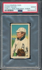 T213-2 Coupon Cigarettes Harry Davis PSA 2 - Philadelphia (A)