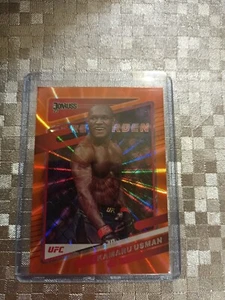 2022 Panini Donruss UFC Kamaru Usman Welterweight #72 Orange Laser - Picture 1 of 2