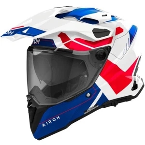 AIROH COMMANDER 2 REVEAL FULL FACE FULL FACE MOTORCYCLE HELMET BLUE-RED SIZE M - Picture 1 of 4