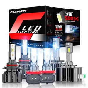 6pcs 9012 D3S H11 LED HID Headlight Fog Light Bulb For Buick Envision 2016-2020 - Picture 1 of 19