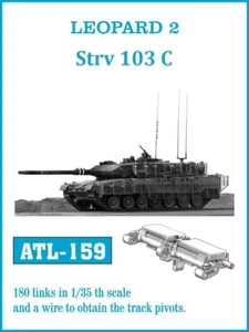 Friulmodel - Pistas de tanque de metal para Leopard 2 / Strv 103C 1/35 - ALT159 - Imagen 1 de 1