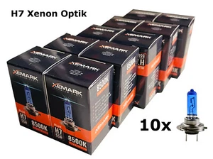 10x H7 Birnen 12V 55W Lampen Autolampe Birne XEMARK Halogen Lampe PX26d Blue - Bild 1 von 6