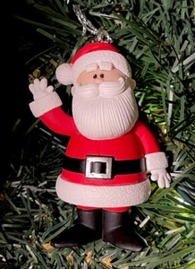 2025 Weihnachtsmann Rudolph das Rentier mit der roten Nase Christbaumschmuck Neu - Bild 1 von 1