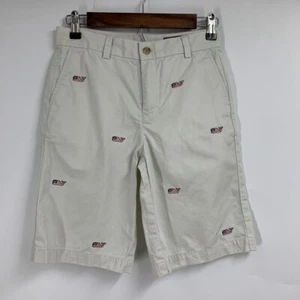 Vineyard Vines Boys Flag Whale Embroidered Cotton Breaker Shorts Size 12 - Picture 1 of 14