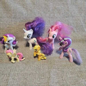 My Little Pony Figures Lot of 6 Pinkie Pie Rarity Shutterfly Friendship Starligh - Picture 1 of 24