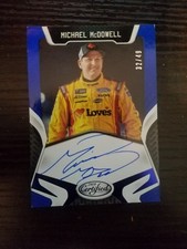 2018 Certified Signatures Blue #25 Michael McDowell /49 AUTO