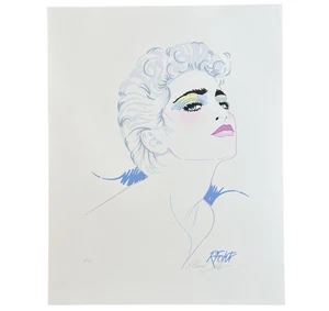 Madonna Fine Art Druck handsigniert 80er 90er Nostalgie lebendige Farben Wandposter - Bild 1 von 5