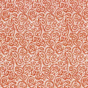 Peter Fasano All Over Fern OUTDOOR Print Fabric- Fiddlehead Outdoor Flame 5.9 yd - Picture 1 of 2