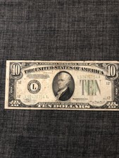 1934 A $10 Bill San Francisco L97477654A
