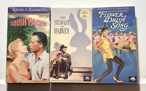 LOT OF THREE (VHS)- South Pacific, Harvey, Flower Drum Song. - Picture 1 of 2