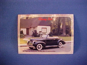 1940 Chevy Special Deluxe Series KA convertible collector card--brand new 40 - Picture 1 of 1