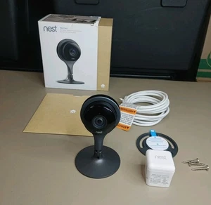 Cámara interior Google Nest Cam A0005 NC1102ES 1ª generación negra probada funciona - Imagen 1 de 24