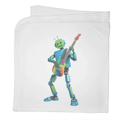 Manta/chal bebé algodón 'Rockin' Rainbow Robot' (BY00034332) Foto 1 de 2