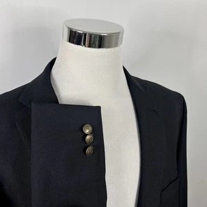 Dockers 50R Blazer Wool Blend Black Gold Two Button Lined Vented - Picture 1 of 8