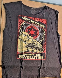 Star Wars Join the Empire Stormtroopers Propaganda Style 2024 XL CUT OFF T-shirt - Picture 1 of 4