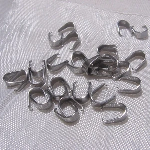 IN80 - LOT DE 30 BELIERES EN ACIER INOXYDABLE 7mm x 3mm ATTACHE PINCE À PLIER - Picture 1 of 6