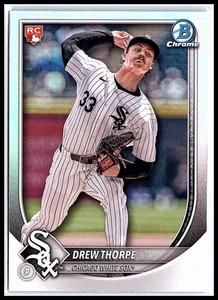 2025 Bowman Drew Thorpe Chrome Red RC Rookie Redemption #8 Chicago White Sox - Picture 1 of 10