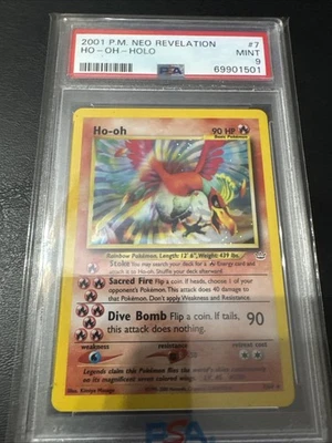 Pokémon TCG Ho-Oh Neo Revelation Holo PSA 9 - Image 1 of 2