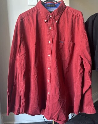 Camisa Alexander Julian Colores - XXL Roja Abotonada Hombre 100% Algodón Foto 1 de 4