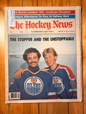 The Hockey News – Feb 19, 1982 – Fuhr & Gretzky Cover (Vol. 35 No. 20) - Image 1 of 2