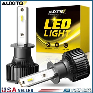 Auxito H1 LED Headlight Bulbs Kit High Low Beam Xenon White 6000K 24000LM Bright - Picture 1 of 15