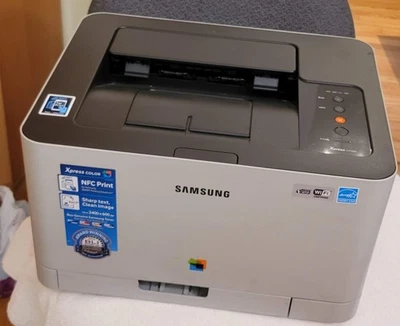 Samsung Xpress C410W Color Laser LaserJet Printer Wifi + Toner Works Tested - Image 1 of 4