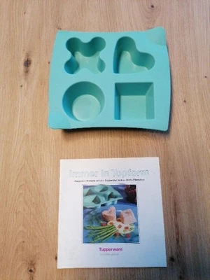 Tupperware Silikon Motiv Förmchen mit Rezeptheft - Bild 1 von 2