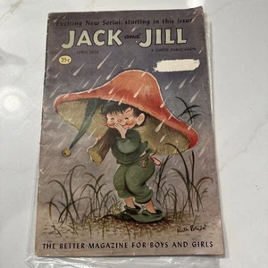 Vtg Easter Ephemera Jack & Jill Mag. April 1956 Paperdolls Puzzles Crafts READ - Imagen 1 de 10
