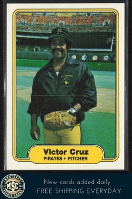 Victor Cruz 1982 Fleer #480 Pittsburgh Pirates MINT - Image 1 of 2